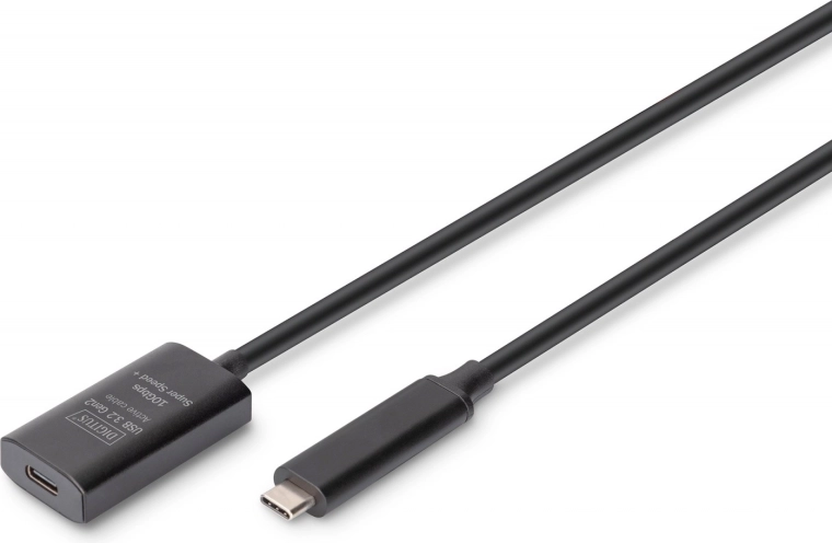 Aktivni podaljšek USB-C na USB-C Digitus, USB 3.2 Gen 2, 5 m