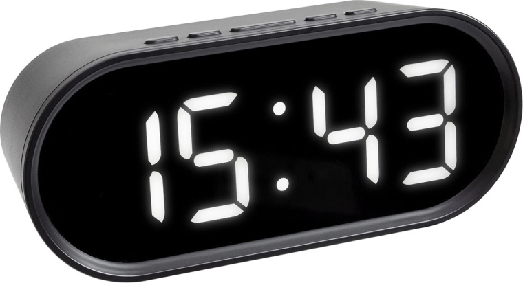 Digitalna budilka TFA z inverznim zaslonom in belimi LED številkami