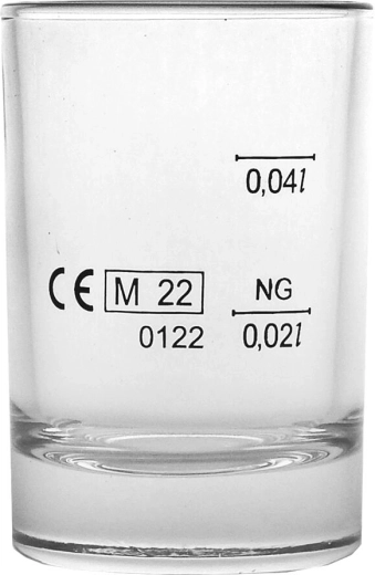 Odlivka z dvojnim označevanjem 20/40 ml Chile