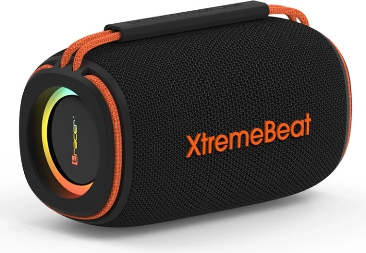 Brezžični zvočnik Tracer XtremeBeat Mid TWS z RGB osvetlitvijo – črn