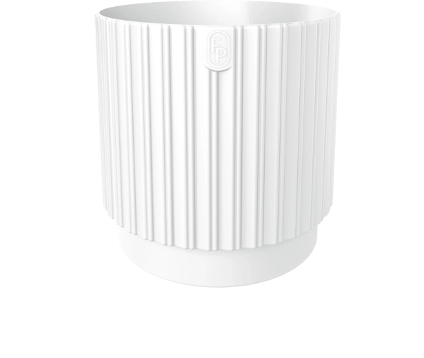MIKA Cyli Petit ECO reciklirana cvetlična posoda 22 cm bela