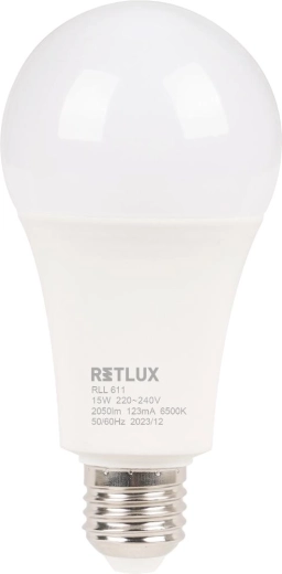 Retlux RLL 611 E27 15 W LED Bulb, Daylight White