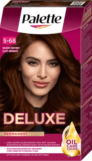 Palette Deluxe trajna barva za lase 5-68 zlata lešnikova 50 ml