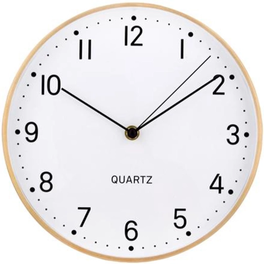 Stenska ura z zlatim okvirjem, 24,8 cm