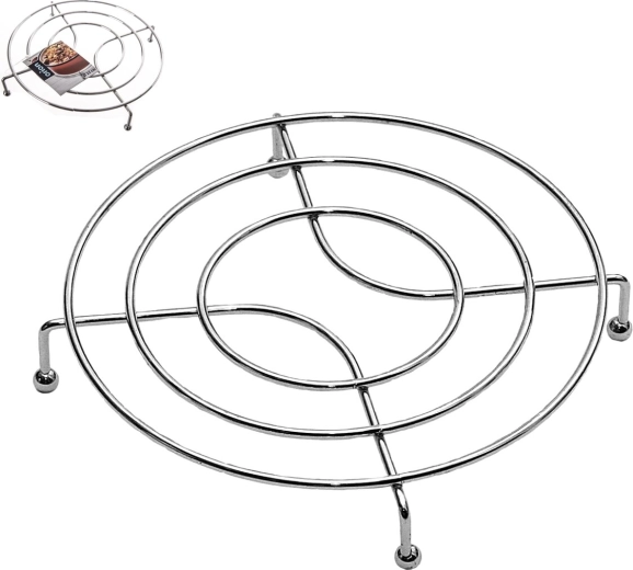 Kromiran kovinski podstavek za lonec 22 cm