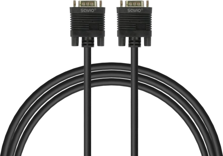 Shielded VGA to VGA cable with ferrite filters, 1.8 m