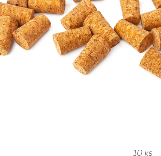 Stožčasti plutovinasti zamaški 2,3/2,0 × 2,6 cm, 10 kos