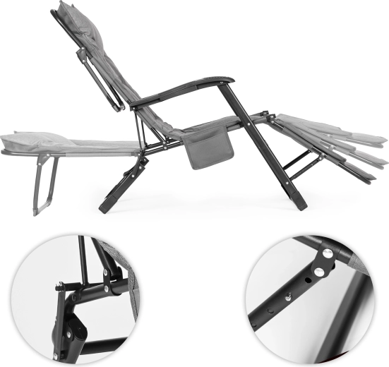 3-position leg rest and stable construction