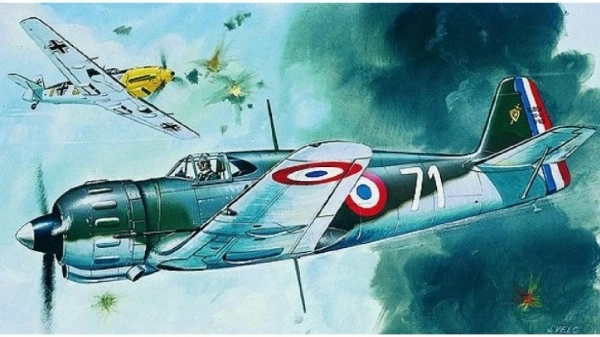 Model Bloch MB 152 12,5x13,6 cm v škatli 25x14,5x4,5 cm