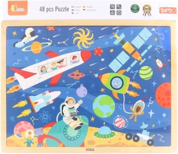 Lesene puzzle Vesolje 48 kosov