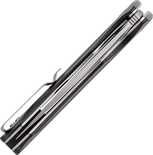 Ergonomic G10 handle with pocket clip