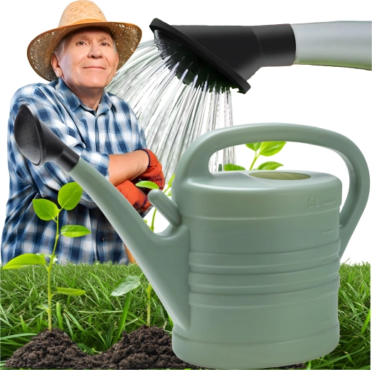 Vrtna zalivalka 5 l ovalna plastična s prho