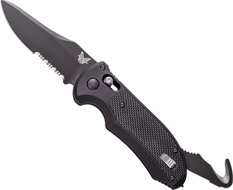 Benchmade Auto Triage automatic tactical knife 9 cm, all-black, aluminum