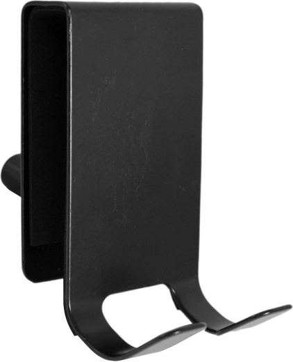 Kavelj za tuš vrata iz nerjavnega jekla, črn, 8 × 4,5 × 1,5 cm