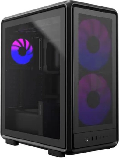 Ohišje za pc MasterFrame 500 Mesh črna ARGB open‑frame