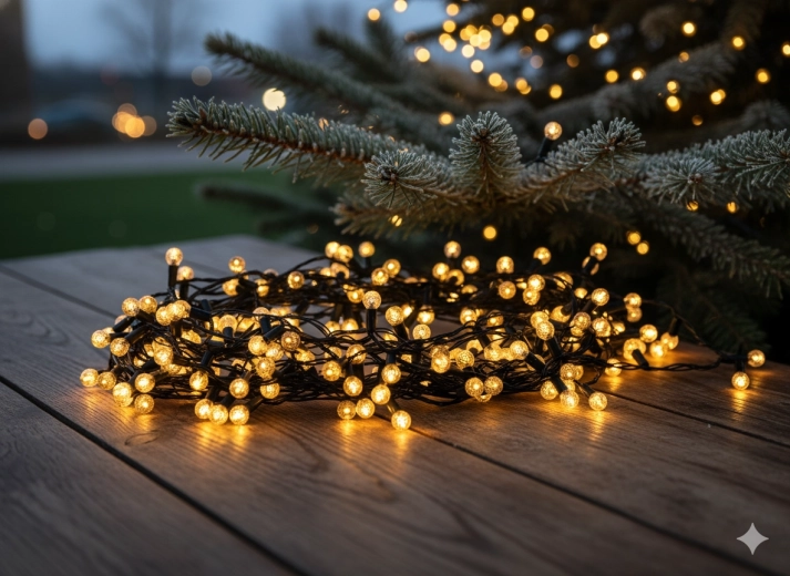 Long string lights for striking decorations