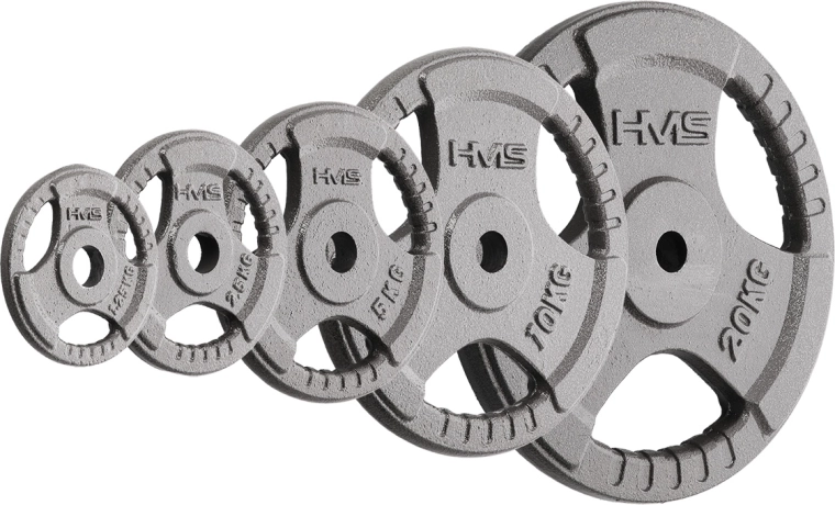 Litoželezni kolut z ročaji HMS Hammertone 5 kg, 30 mm