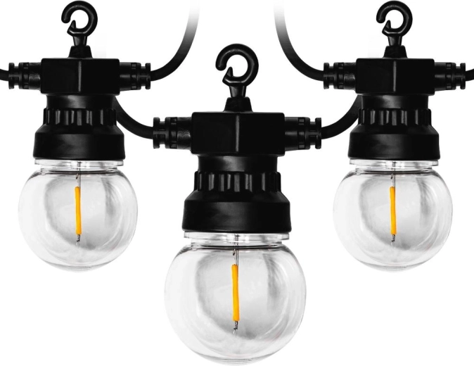 Filament bulbs with warm light