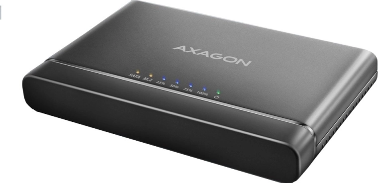USB‑C 10Gbps adapter za NVMe M.2 in 2.5/3.5" SSD/HDD s kloniranjem CLONE MASTER 2