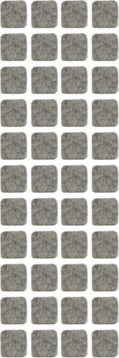 Samolepilne zaščitne podloge za pohištvo TORO, mešanica oblik, 44 kosov