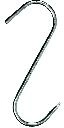 Kavelj za dimnico 140 × 5,5 mm, pocinkan (10 kos)