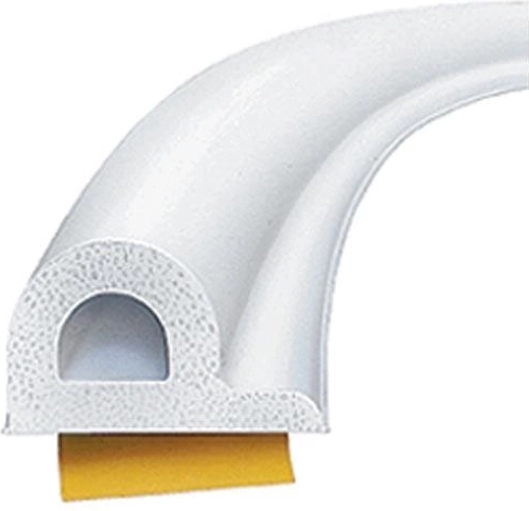 Tesnilo za okna in vrata P, 9 × 5,5 mm, belo, 100 m