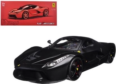 Kovinski model BBURAGO Ferrari LaFerrari 1:18 mat črna