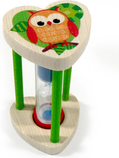 Peščena ura Sovička za merjenje časa čiščenja zob