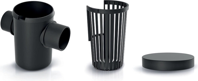 Zunanji filter grobih nečistoč za deževnico – 3-delni komplet