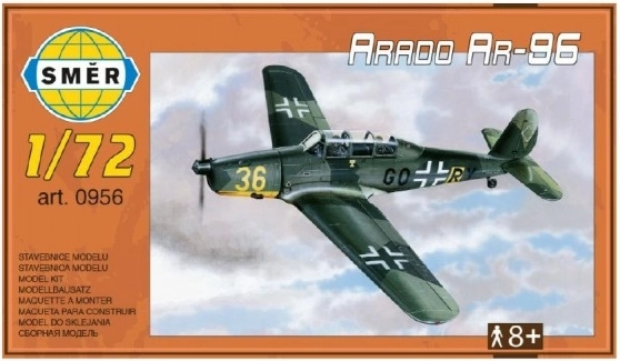 Model Arado AR-96 1:72 15,2 x 1,18 cm v škatli 25 x 14,5 x 4,5 cm