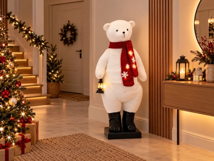 Illuminated and moving Christmas decoration