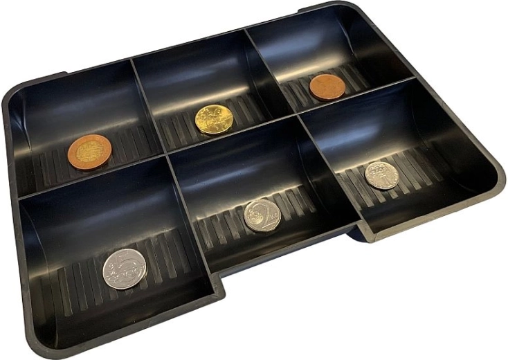 Pregrada za kovance za hitro razvrščanje