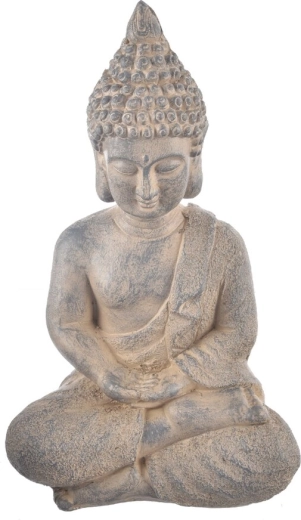 Keramična dekoracija Buda siva 41 cm