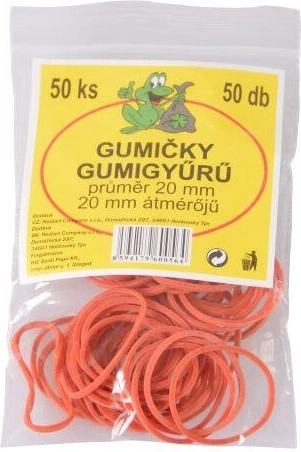 Gumice 20 mm, pakiranje 50 kos