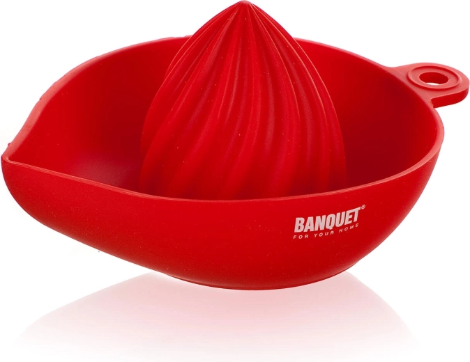 Silikonski ožemalnik za citruse Culinaria, rdeč