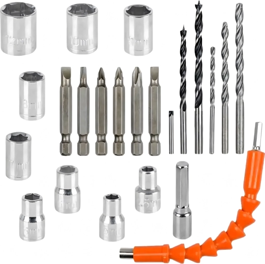 Kovček in pribor, vključno s fleksibilnim nastavkom