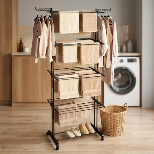 Stranska nosilca za obešalnike in spodnja polica za obutev