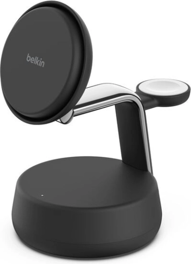 Belkin 3-in-1 Qi2 25 W wireless charger, dark gray