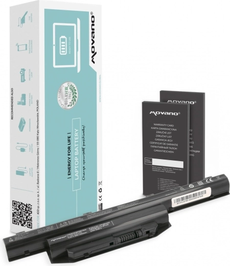 Baterija Movano za Fujitsu Lifebook E744 in E753 4400 mAh 48 Wh