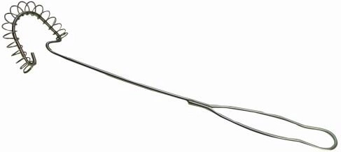 Nerjavno jeklena metlica za stepanje 70 mm z nerjavno ročajem