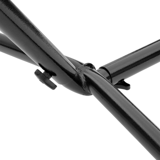 Powder-coated finish in black
