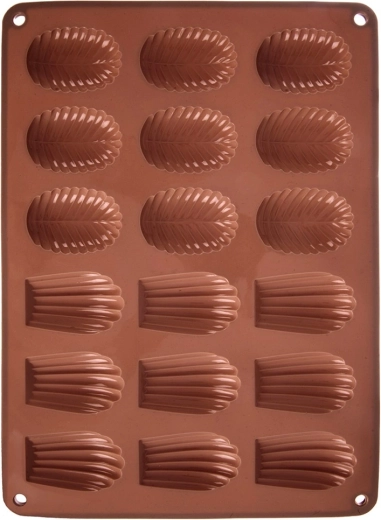 Silikonski pekač za piškote in praline 34 × 25 × 1 cm, rjav