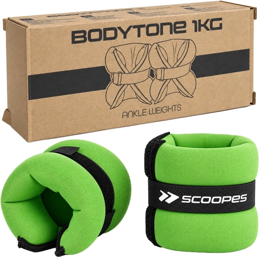BodyTone utež za zapestje 1 kg zelena - 1 kos