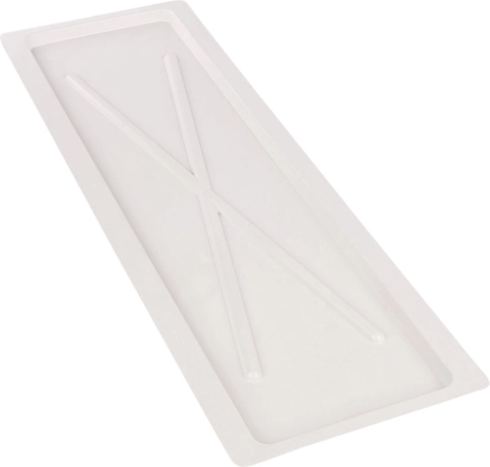 Metpol bela odcejalna posoda široka 75 × 24,7 cm za kuhinjski odcejalnik 80 cm