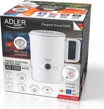 Resnično potovalen: zložljiv ročaj in podstavek v notranjosti