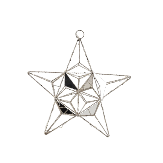 Svetleča božična zvezda LED 30 cm – geometrijska viseča dekoracija