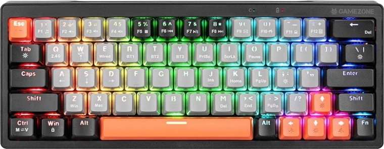 Mehanska igralna tipkovnica TRACER Gamezone EVO1 Hot Swap 63, RGB, 60%