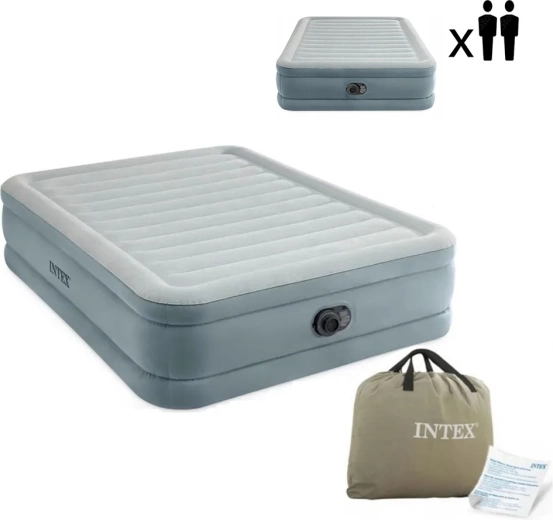Napihljiva zakonska vzmetnica 203 × 152 × 46 cm z vgrajeno električno črpalko INTEX