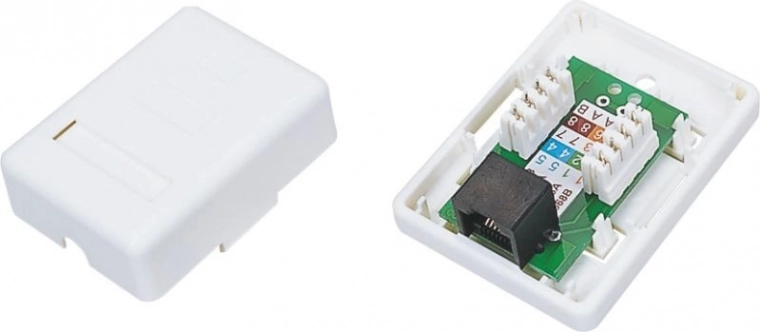 Nastavna UTP vtičnica kat. 5e 1× RJ45