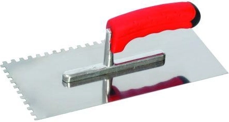 Nerjavno jekleno gladilko z zobmi 4×4 mm 280 × 130 mm